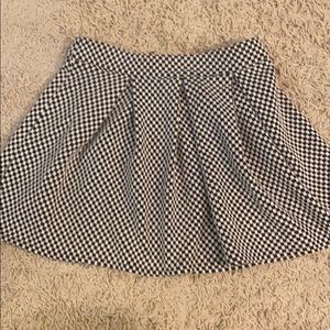Checkered Skater Skirt